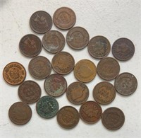 (22) Indian Cents