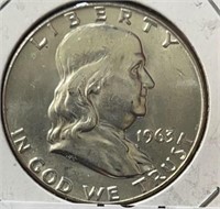 1963-D Franklin Half Dollar UNC