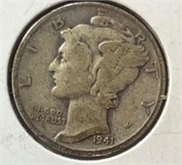 1941-S Mercury Dime