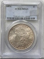 1896 Morgan Dollar PCGS MS65
