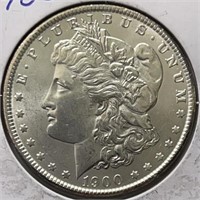 1900 Morgan Dollar  GEM-BU