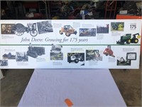 John Deere Growing for 175 Years Sign 22"x63"