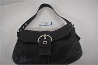 Authentic Coach Black Leather Bag L0678