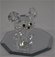 Swarovski Crystal Mouse Figurine w/Mirror