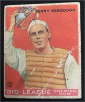 1933 Goudey #1 Benny Bengough Lower grade Conditio