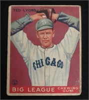 1933 Goudey #7 Ted Lyons HOF Lower grade Condition
