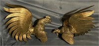Brass Rooster Figurines