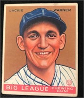 1933 Goudey #178 Jackie Warner Lower grade Conditi