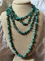 Turquoise Chip Bead Necklace