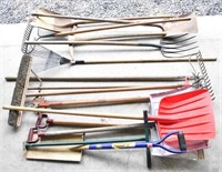 (15) Assorted long handle tools to include