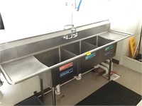3 Hole Commercial Sink