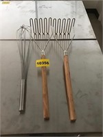 Whisk and 2 Mashers