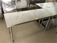 5' Stainless Prep Table