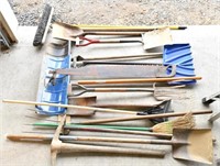 (16) Assorted long handle tools to include two