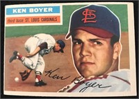 1956 Topps #14 Ken Boyer Lower grade Condition. Se