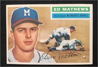 1956 Topps #107 Ed Mathews HOF SP Mid grade Condit