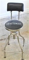 Craftsman counter height swivel chair back stool.