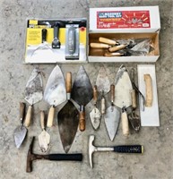 (15) Loose assorted masonry tools, Estwing