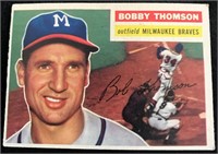 1956 Topps #257 Bobby Thomson Mid grade Condition.
