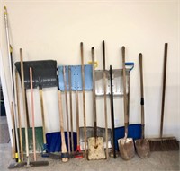 (13) Assorted long handle tools to include,