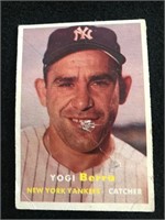 1957 Topps #2 Yogi Berra HOF Poor grade Condition.