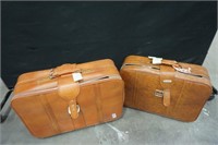 2 Sets of Brown Luggage
