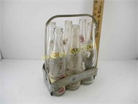 PEPSI-COLA GLASS BOTTLES WITH CRATE