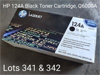 HP 124A Black Toner Cartridge, Q6000A