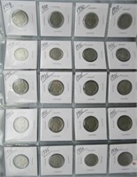 (20) Buffalo Nickels with Dates