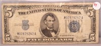$5 Silver Cert.  1934 C