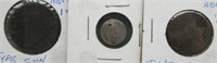 (3) Coins Includes Classic Head 1 Cent, 1/2 Cent