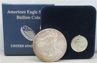 2016 American Silver Eagle with Case and Box.