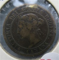 1886 Canada Large Cent Fine Grade.
