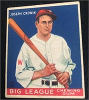 1933 Goudey #63 Joe Cronin HOF Mid grade Condition