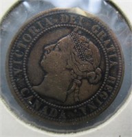 1887 Canada XF/AU Large Cent.