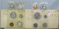 1961 and 1964 Canada Proof set.