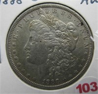 1888-O Morgan Silver Dollar AU.