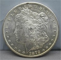 1879-S Morgan Silver Dollar UNC Tonning.