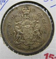 1960 Canada 50 Cents.