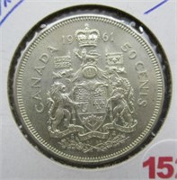 1961 Canada 50 Cents.