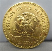1959 Mexican 20 Pesos Gold. Actual Gold Weight: