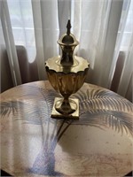 10" brass container