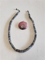 Labradorite Necklace and Pendant