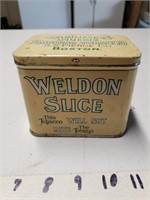 Vintage Weldon Slice Tobacco Tin