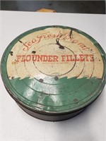 Vintage Flounder Filets Sea Food Tin
