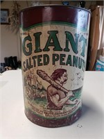 Vintage Giant Salted Peanuts Tin