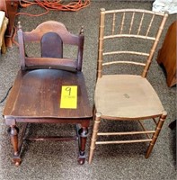 two small side chairs