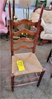 ladder back chair with cane bottom
