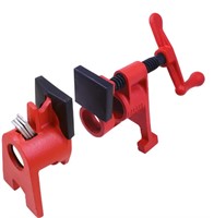BESSEY H-Style 3/4" Black Pipe Clamp Fixture Set