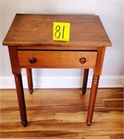 one drawer side table